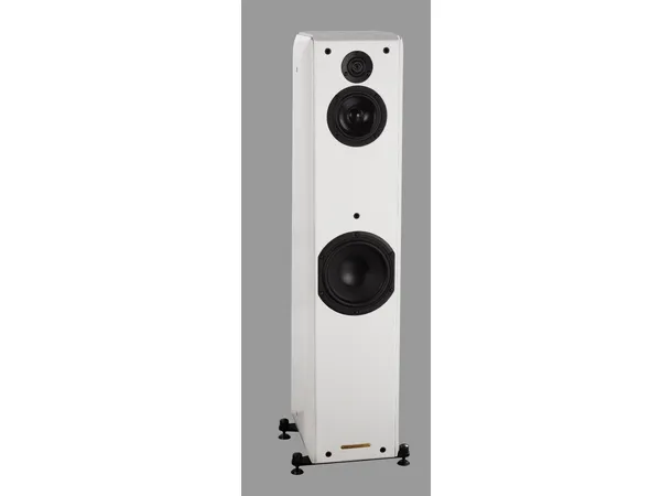 Sonus Faber Toy Tower, white piano gulvstående høyttaler, hvit, par 